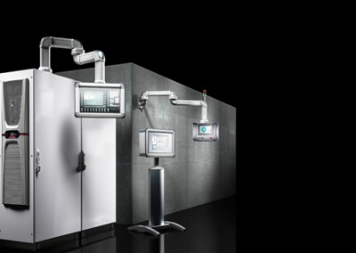 SUPPORT ARM SYSTEM CỦA RITTAL – Giải pháp treo và vận hành HMI linh hoạt trong công nghiệp