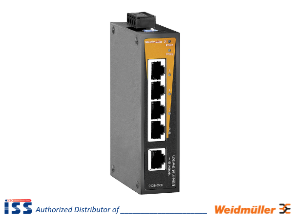 1240840000 | Bộ chia mạng 5 cổng RJ45 IE-SW-BL05-5TX Weidmuller | Chính hãng