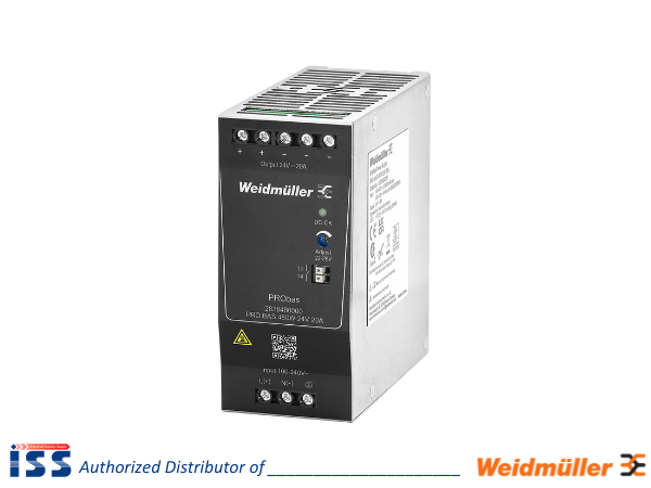 2838480000 | Bộ nguồn PRO BAS 480W 24V 20A Weidmuller | Chính hãng