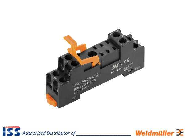 7760056349 | Chân đế relay 2 cặp tiếp điểm DRI SDI 2CO F ECO Weidmuller | Chính hãng