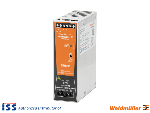 1469480000 | Bộ nguồn PRO ECO 120W 24V 5A Weidmuller | Chính hãng