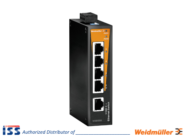 1240850000 | Bộ chia mạng 5 cổng RJ45 IE-SW-BL05T-5TX Weidmuller | Chính hãng